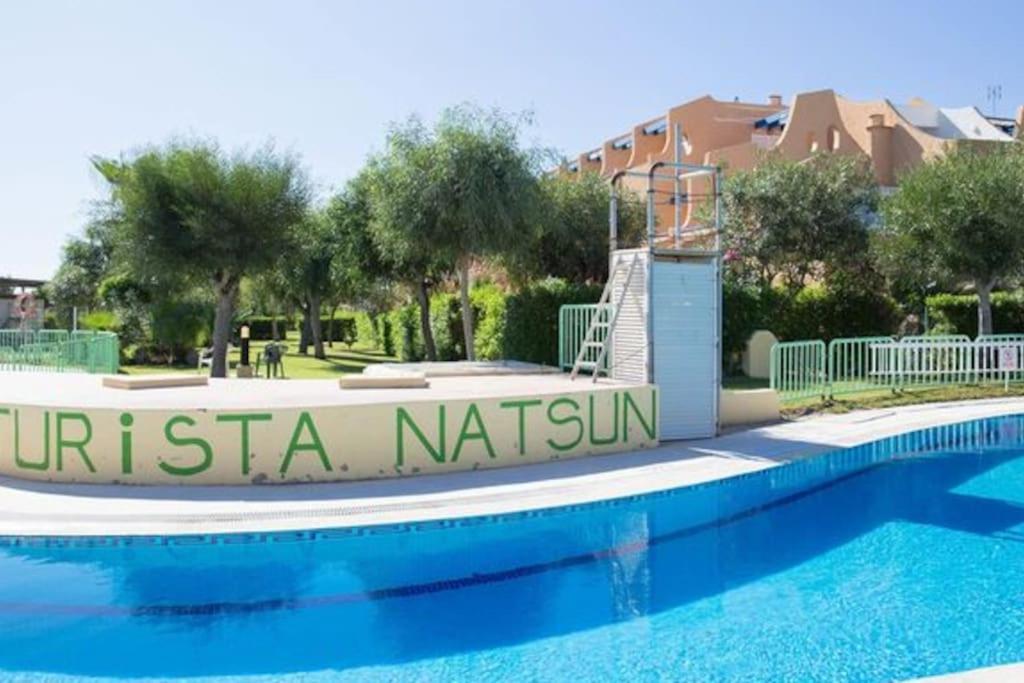 Estudio En Urbanizacion Naturista Con Piscina Junto Al Mar Vera Eksteriør billede